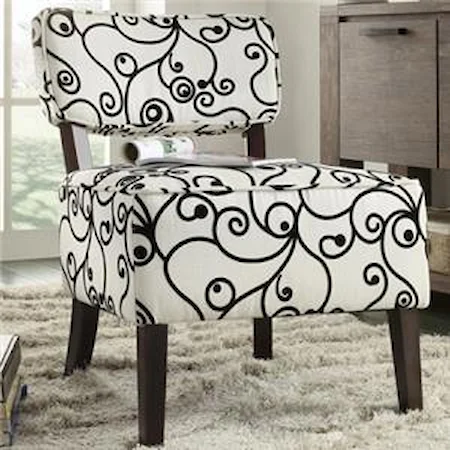 Casual Armless Accent Chair